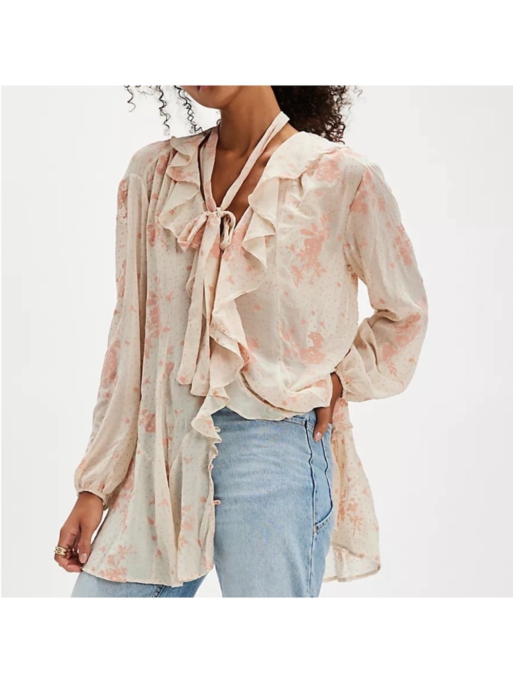 Free People Dreamland Chiffon Tunic